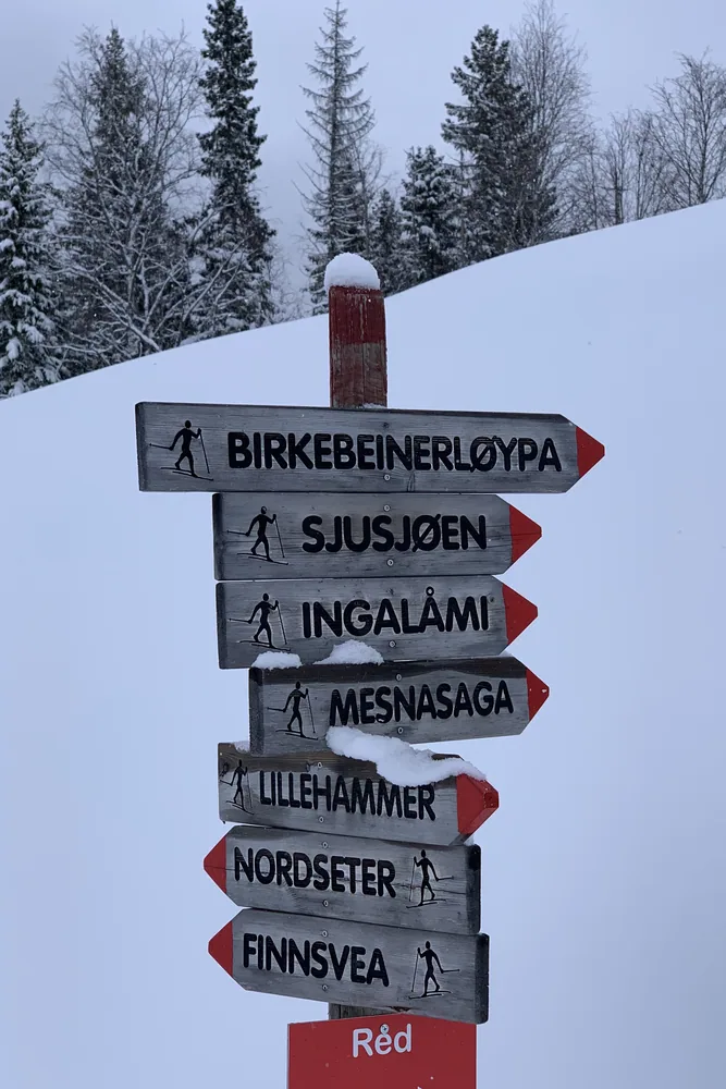 Birkebeinerløypa in Lillehammer, Norway.