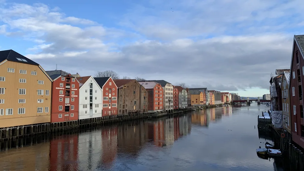 The warehouses along the river, Trondheim.